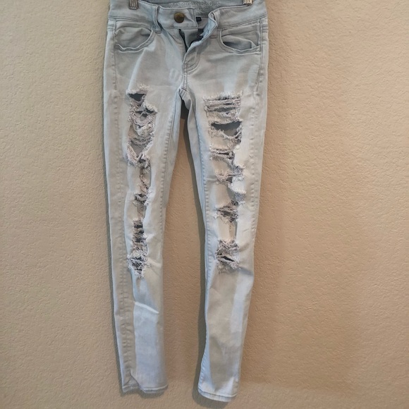American Eagle Outfitters Denim - American Eagle Skinny Ripped Jeans